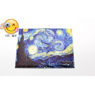 ☆ ♨ ☆ Exquisito estilo artístico Funda protectora para pasaporte Van Gogh (9)