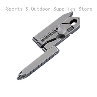 Multi-function pliers 420 stainless steel tool combination Keychain screwdriver.
