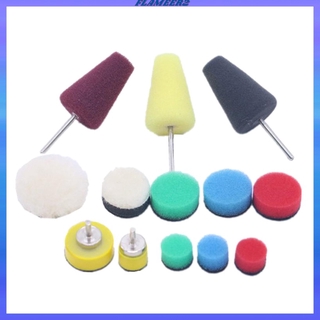 [FLAMEER2] almohadilla de esponja para pulir taladro, 13 piezas, almohadilla de pulido para coche automotriz