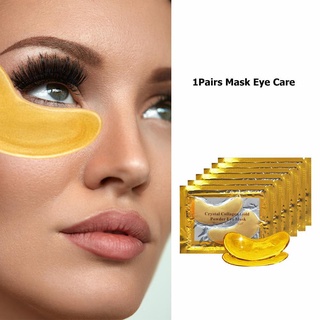 moda 6 pares de colágeno cristal oro polvo máscara de ojos anti arrugas almohadilla de ojos cuidado de los ojos