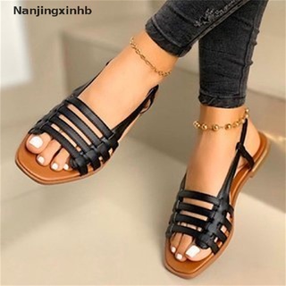 [nanjingxinhb] mujeres zapatillas sandalias de dedo del pie abierto zapatos de playa de fondo plano pisos calzado al aire libre [caliente]