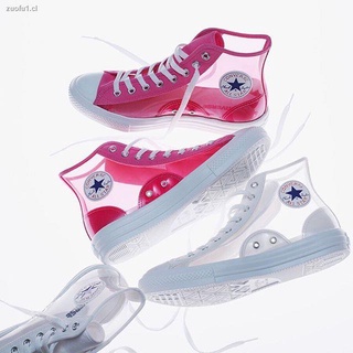 in stock Converse ALL STAR LIGHT CLEAR MATERIAL HI Women Boots High Top Casual Shoes Limited Edition Sneakers Comfortable Authent (1)