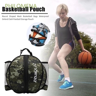 PHILOMENA impermeable bolsa de almacenamiento de malla deportes al aire libre bolsas de transporte portátil de fútbol Oxford tela redonda en forma de baloncesto fútbol voleibol (1)