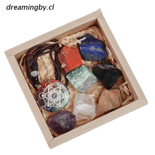 dreamingby.cl 7 unids/set natural cristal yoga pulido energía piedra chakra reiki curación decoración del hogar colección piedras populares
