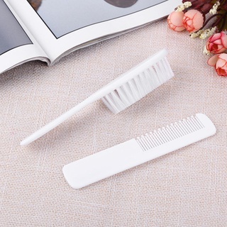 ❀ifashion1❀2pcs/Set Newborn Baby Hair Comb+Brush Soft Infant Head Massager Hair Care (1)