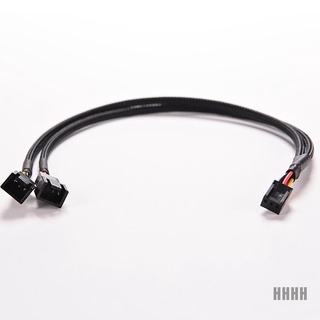 [wyl] 3pin hembra y-splitter dual macho de alimentación de manga adaptador de cable de ordenador caso ventilador
