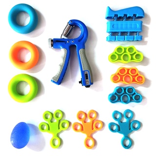 Hand Grip Strengthener Kit for Rehabilitation and Stress Relief,Blue (2)