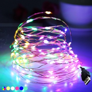 alambre de cobre led cadena de luces de hadas para navidad año nuevo navidad boda decoración (1)