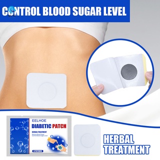 6 almohadillas de pasta antidiabética estabiliza el equilibrio de nivel de azúcar en sangre cuidado personal ombligo control de azúcar pegatina