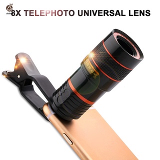 precio más bajo 8x zoom telescopio óptico lente de cámara de teléfono móvil con clip para iphone samsung htc huawei sony