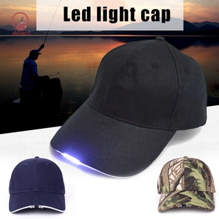 Gfuko gorra Unisex De beisbol led/sombrero ajustable/linterna ajustable Para Pesca/campamento/senderismo
