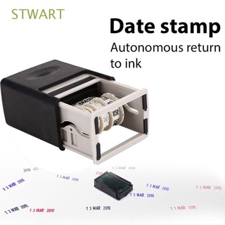 stwart dater suministros de oficina palabras barro conjunto de fecha sellos rueda conveniente sello en relieve suministros de goma sello de fecha