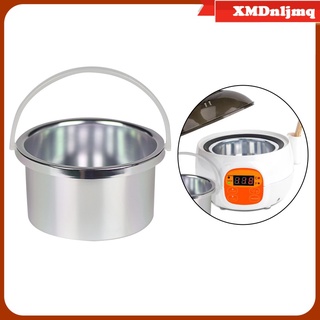 Wax Warmer Inner Pot with Handle Hair Removal Wax Machine Melting Pot Silver (7)