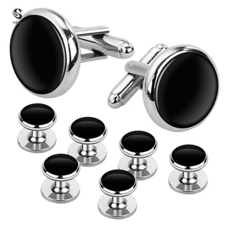 Cufflinks and Studs Set for Tuxedo Shirts 2 Cufflinks and 6 Studs Ready Stock