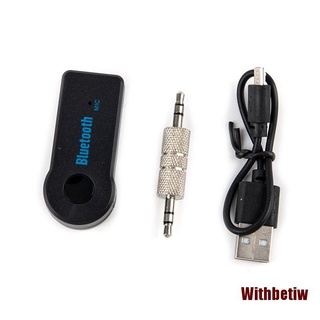 Withw 2 en 1 adaptador de transmisor inalámbrico Bluetooth 5.0 receptor Jack de 3,5 mm