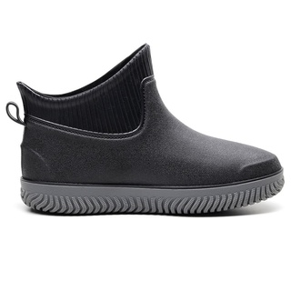 [botas de hombre] yts hombres tubo corto antideslizante impermeable zapatos botas de lluvia zapatos de moda zapatos de pesca (6)