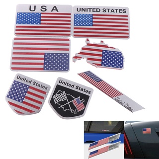 {FCC} 1pc logotipo de la bandera americana emblema de aleación insignia coche motocicleta decoración pegatinas