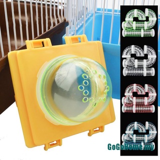 (Nuevo^_^Pequeña jaula de hámster accesorios de tubo externo boca deflector hámsters placa de juguete (2)