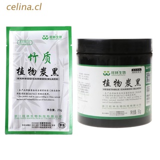 celina 20/50g comestible negro bambú carbón en polvo ingredientes cosméticos alimentos hornear sushi diy máscara jabón cosmético polvo pigmento (1)