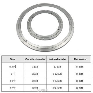 Mesa multifuncional reducir ruido giratorio aleación de aluminio placas giratorias (2)