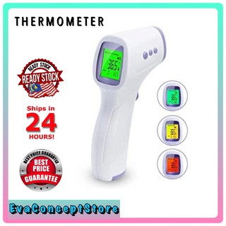 La mejor venta PREMIUM calidad termómetro sin contacto frente infrarrojo 12 meses de garantía de grado médico frente (1)
