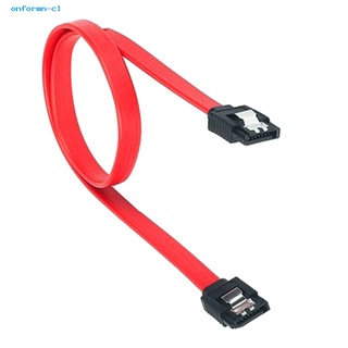 onformn 45cm SATA 2.0 Cable Hard Disk Drive Serial ATA II Data Lead without Locking Clip