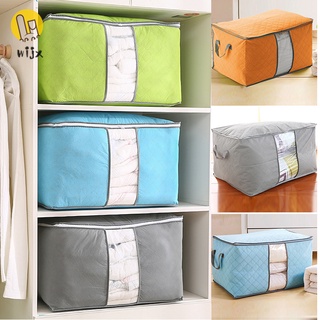 Wijx verano C ropa armario organizador bolsa de ropa manta edredón armario caja bolsa hogar plegable almacenamiento organización a prueba de humedad (1)