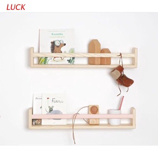 luck estante de almacenamiento montado en la pared de madera flotante maceta estante organizador para sala de estar cocina oficina en casa