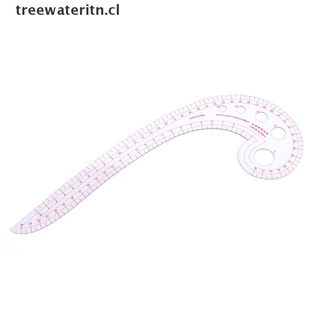 treewateritn: 11,8" de largo en forma de coma de plástico transparente francés curva regla spline [cl]