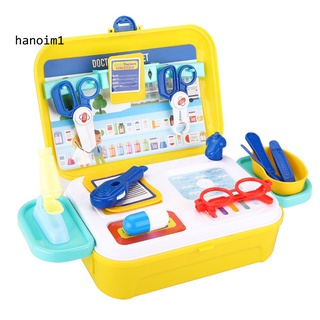 gjj_16pcs kid pretender juego doctor herramienta médica kit maleta playset juguete educativo (8)