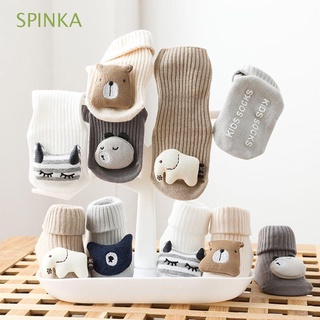 SPINKA Cartoon Soft Cotton Socks Kawaii Cartoon Doll Socks Animal Baby Socks Cute for Boy Girl Winter Autumn Casual Warm Anti Slip Floor Socks/Multicolor