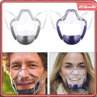 Clear Face Mask Durable Face Protection Mouth Shield Covering for Adult