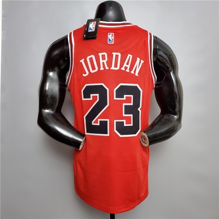 Camiseta de baloncesto de la NBA Jordan #23 Chicago Bulls rojo chaleco versión jugador (2)