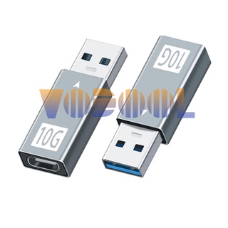 Vodool 10Gbps USB 3.0 macho a tipo C USB 3.1 adaptador hembra cargador de datos convertidor