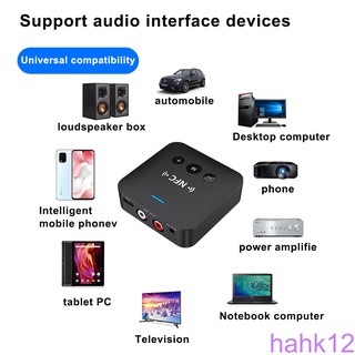[HKCL] Receptor de Audio inalámbrico transmisor 3 5 mm RCA salida Audio adaptador Bluetooth compatible con música Streaming de sonido