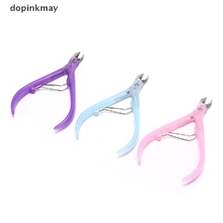 dopinkmay - tijeras de acero inoxidable para manicura, cutículas, mango de plástico cl (5)