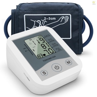 brazo esfigmomanómetro lcd pantalla digital monitor de presión arterial escaneo de pulso oscilometría dos meas