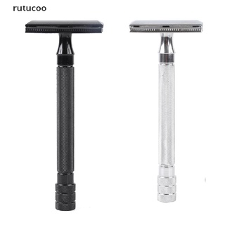 Rutucoo Classic-Maquinilla De Afeitar De Seguridad Ajustable Con Cepillo Pequeño Y Hoja CL