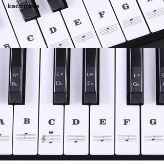 [kaco] pegatina de teclado de piano transparente 54/61 teclas electrónicas teclado piano pegatina cwm