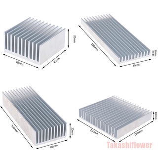 Takashiflower extruido aluminio disipador de calor para LED de alta potencia IC Chip enfriador radiador disipador de calor