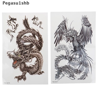 [pegasu1shb] pegatina temporal impermeable tatuaje dragón phoenix cuerpo brazo pierna arte pegatina fresco caliente