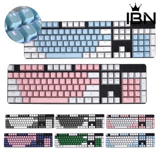[ibn] 104 teclas pbt de doble color accesorio de teclado de repuesto para pc/ordenador