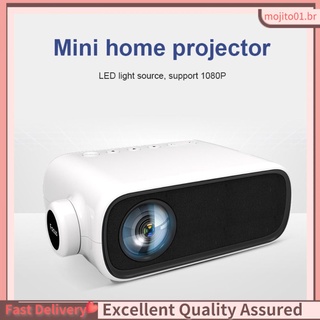 Nueva llegada Full HD 1080P Mini proyector LED cine en casa cine USB HDMI AV nuevo mojito01.br