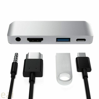 Adaptador Tipo c A USB Tablet compatible Con HDMI PD 3.5 Mm Puerto De Audio Hub De Repuesto Para iPad Pro 2018 (6)
