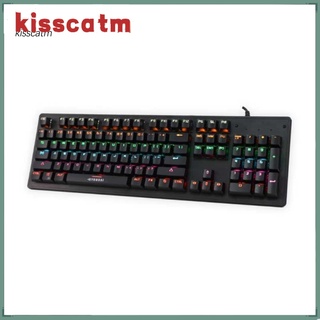 Caliente K70 alámbrico colorido LED luz juego teclado mecánico para computadoras de escritorio