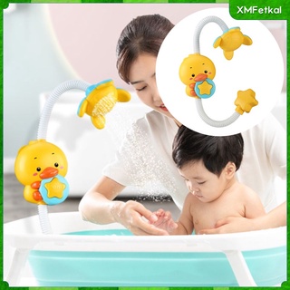 lindo bebé baño pequeño pato amarillo spray juguetes ducha niño bañera de agua juguetes