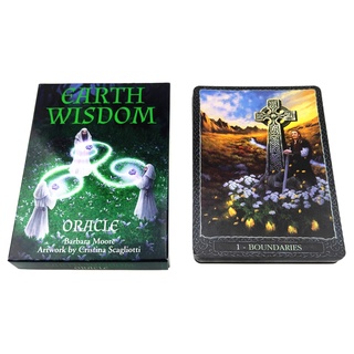 Earth Wisdom Oracle Cards Full English 32 Cards Deck Tarot Fun Party Board Game