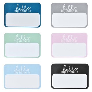 gaea* 6 Pcs/set Name Tag Labels Hello My Name Is sticker Baby Announcement Sticker Newborn Hospital Photography Props School Office Stickers