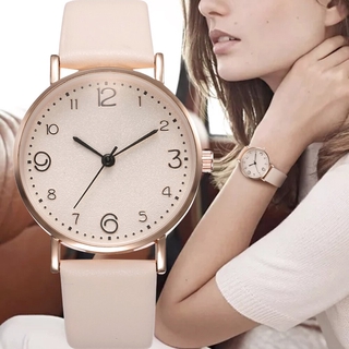 Reloj de pulsera de cuarzo analógico de lujo Casual para Mujer/correa de cuero/Reloj de cuarzo para Mujer/Reloj elegante para Mujer