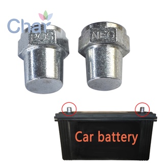 Ci 2pcs aleación de coche positivo negativo batería superior Post Terminal adaptador convertidor conector